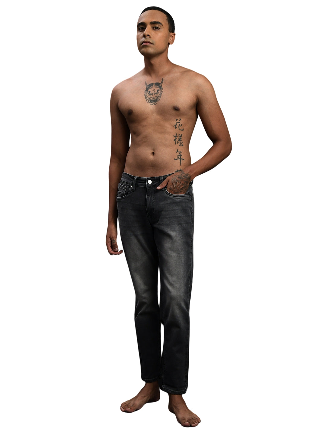 Dark Grey Ankle Fit Jeans