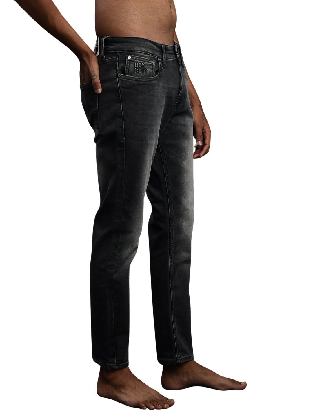 Dark Grey Ankle Fit Jeans