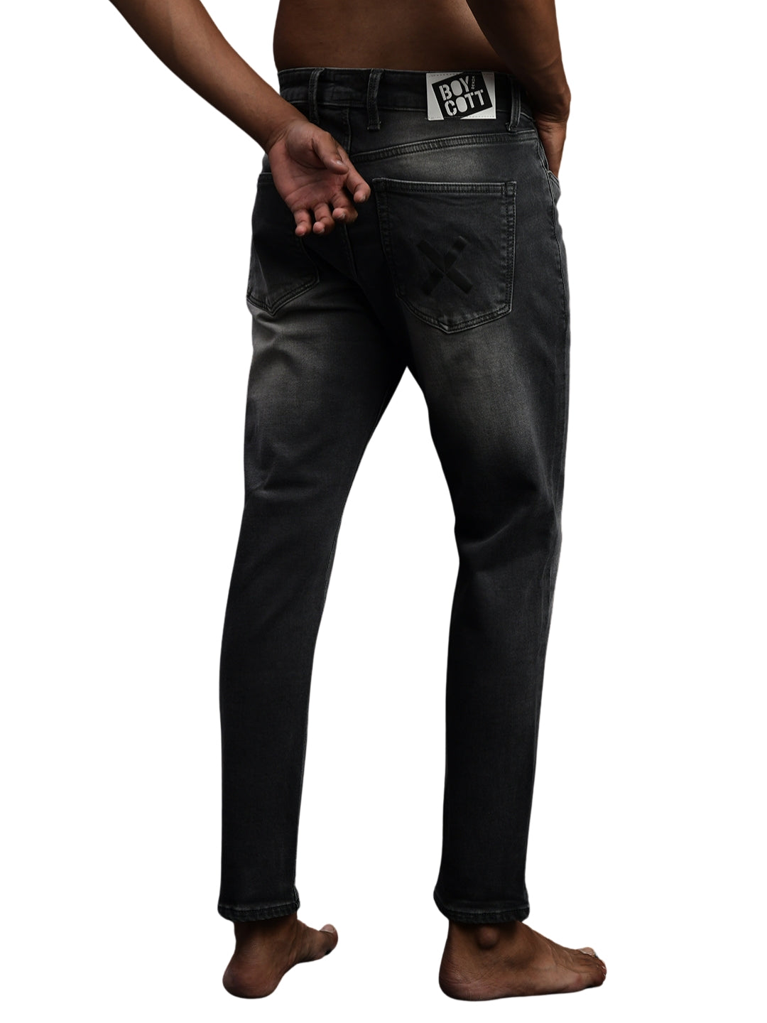 Dark Grey Ankle Fit Jeans