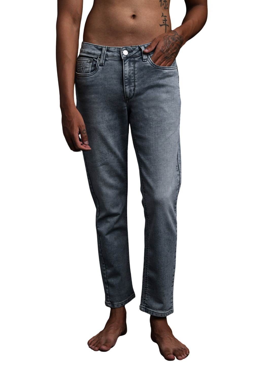 Light Grey Ankle Jeans