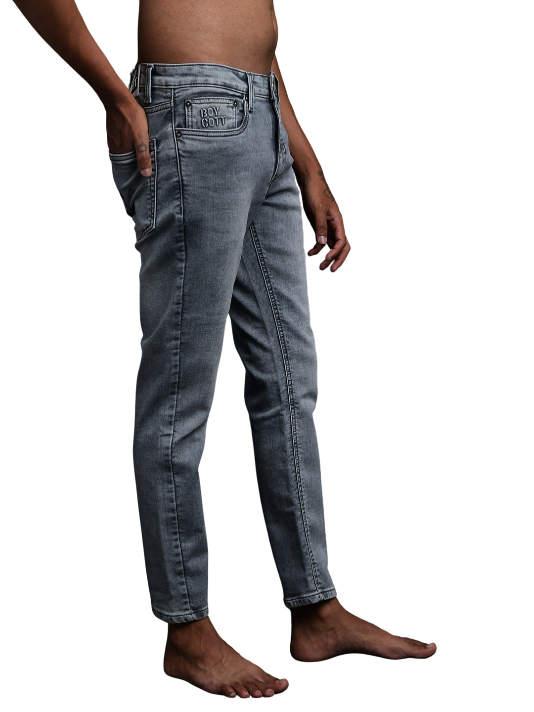 Light Grey Ankle Jeans