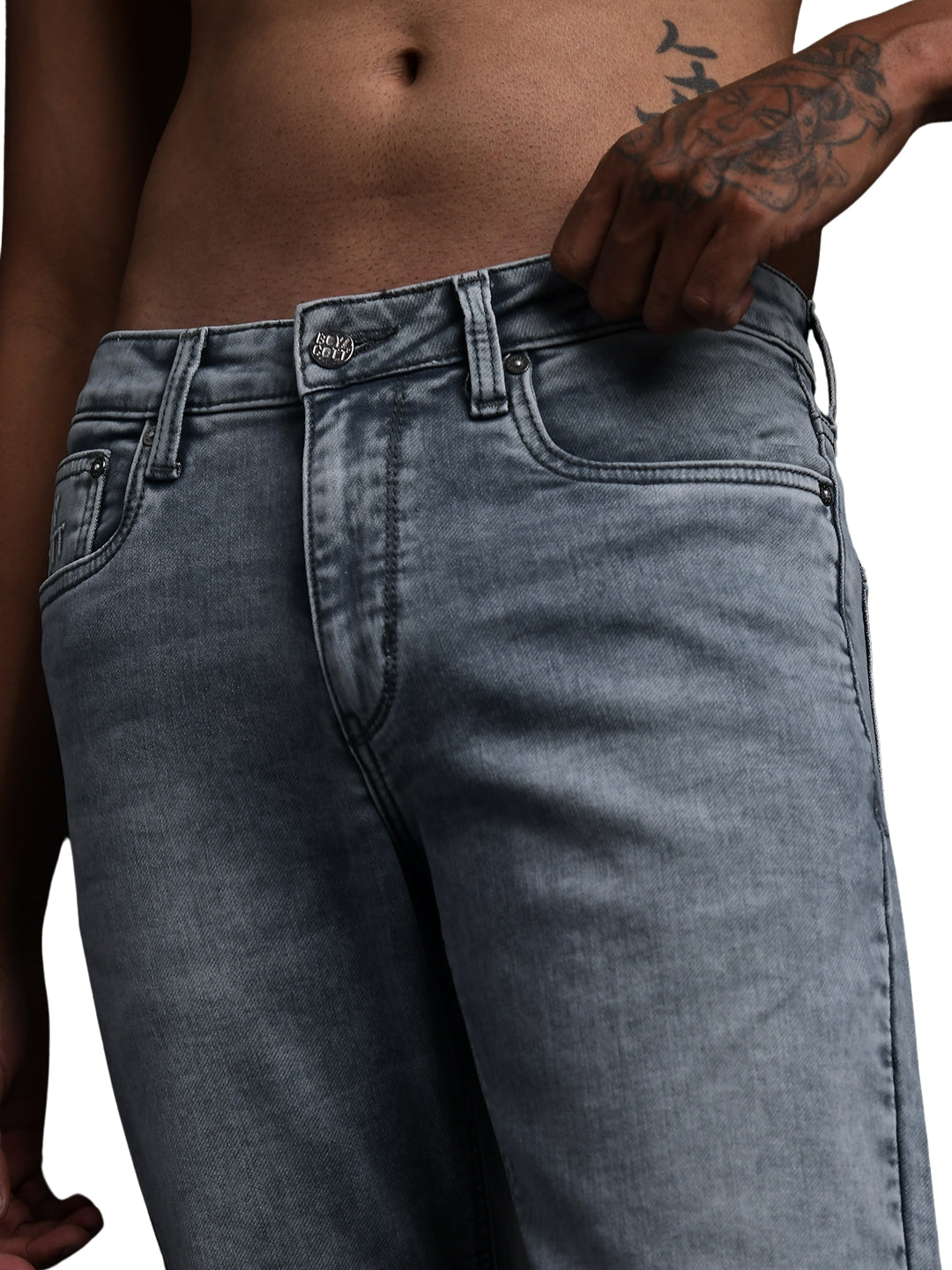 Light Grey Ankle Jeans
