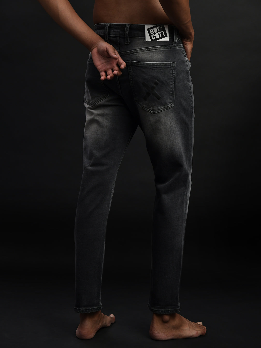 Dark Grey Ankle Fit Jeans