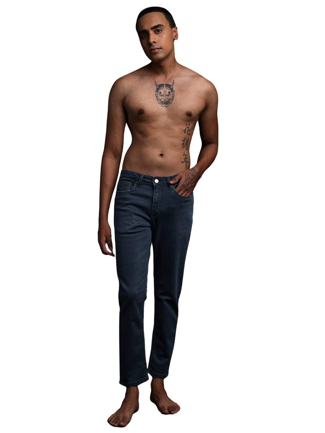 Grey Ankle Jeans