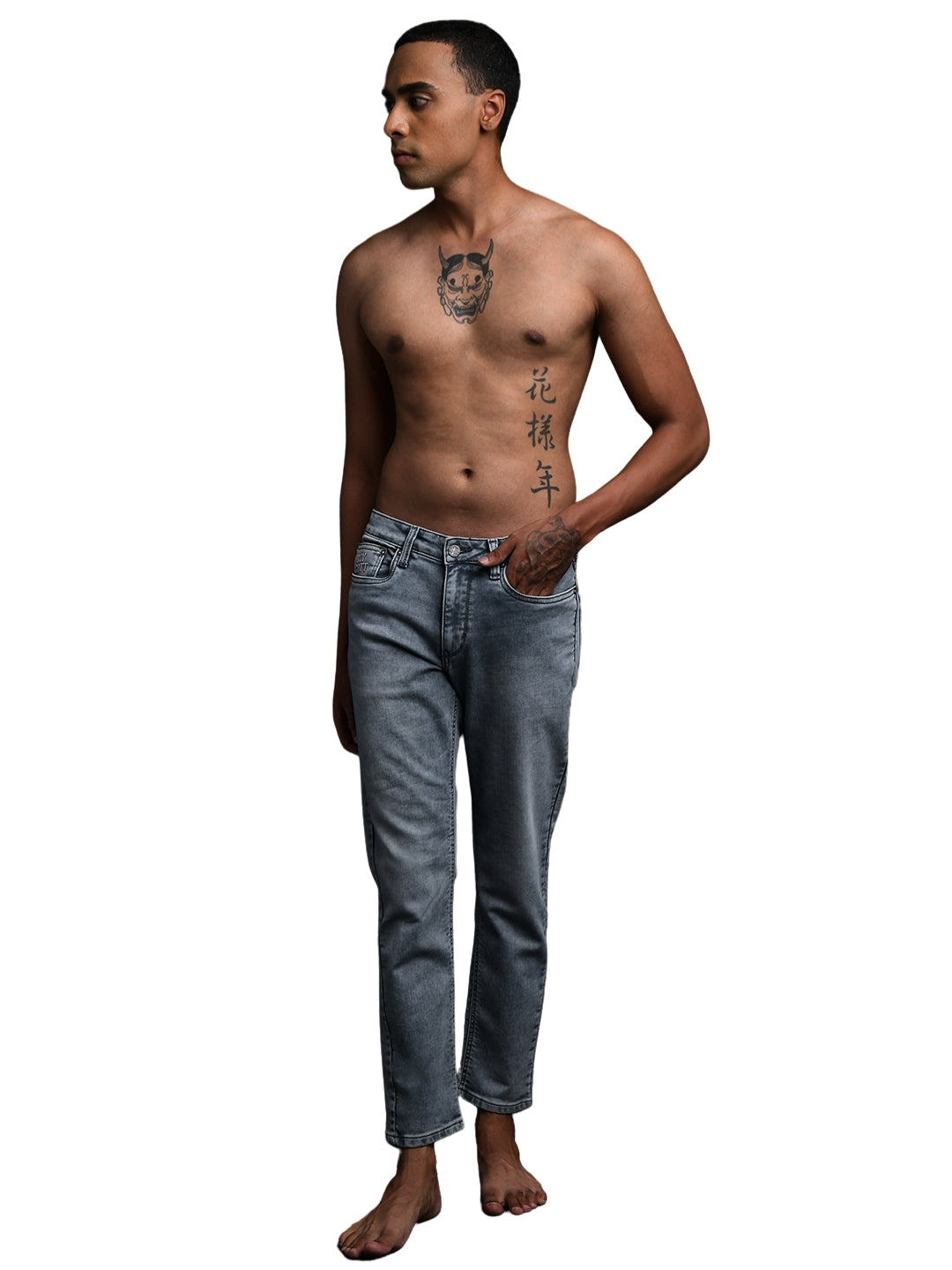 Light Grey Ankle Jeans