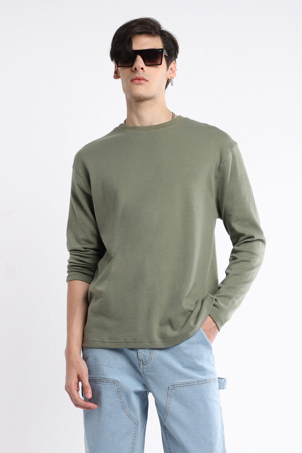 SOLID GREEN T-SHIRT