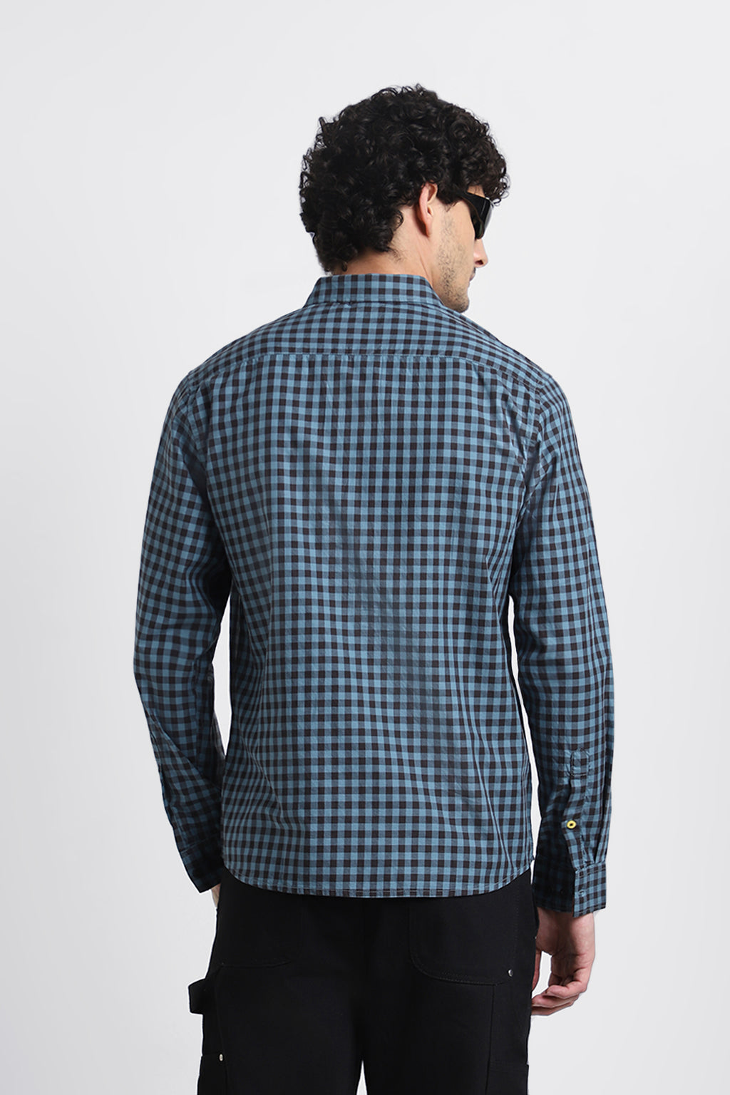 BLUE & BLACK CHECKS SHIRT